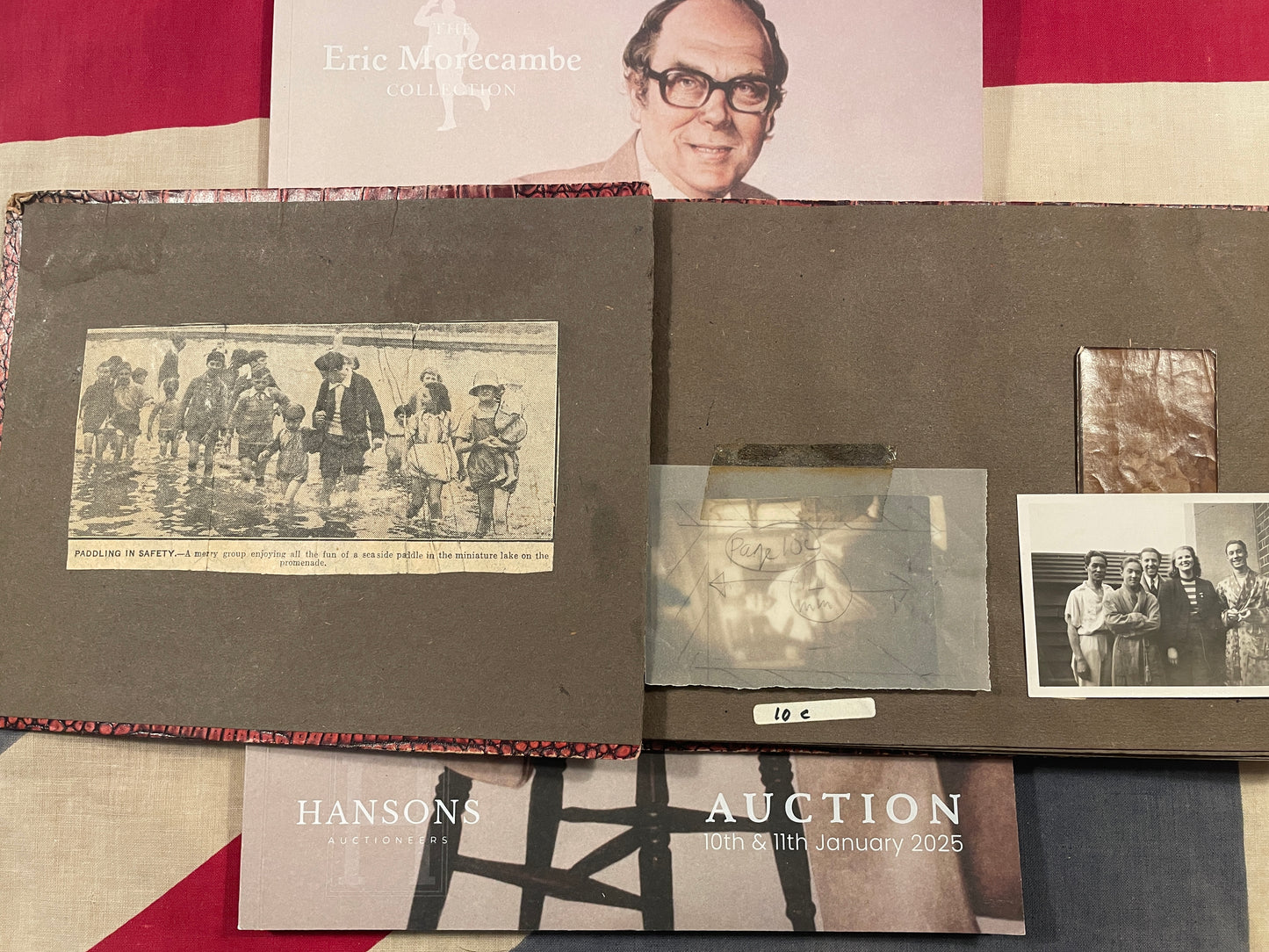 Eric Morecambe original photograph book of Arthur Tolcher famous harmonica player 114