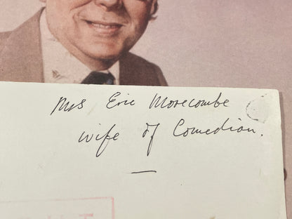 Eric Morecambe original photograph of his wife  from personal collection 115