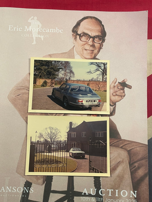 Original photographs showing Eric Morecambe’s Jensen Interceptor FJH 5G,  at his home 1960s - 116