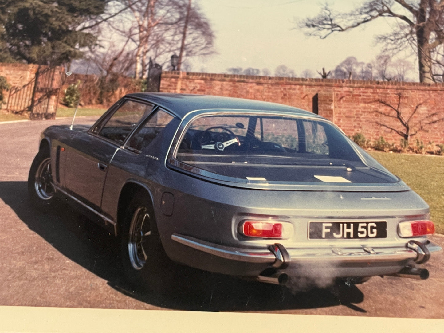 Original photographs showing Eric Morecambe’s Jensen Interceptor FJH 5G,  at his home 1960s - 116