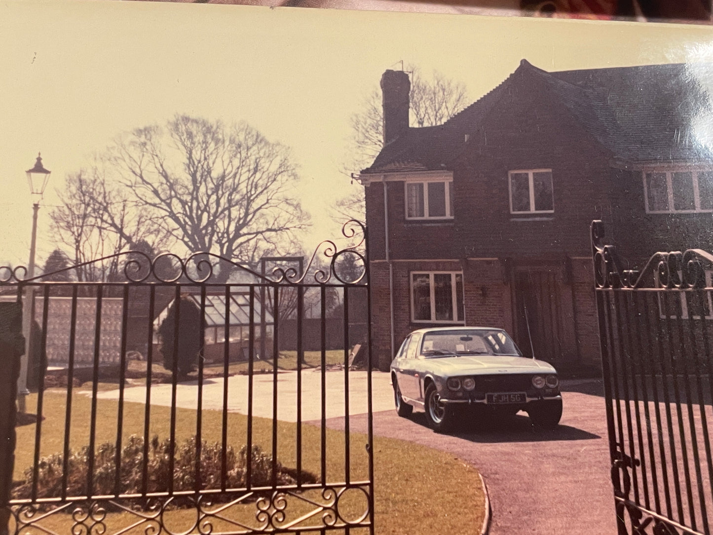Original photographs showing Eric Morecambe’s Jensen Interceptor FJH 5G,  at his home 1960s - 116
