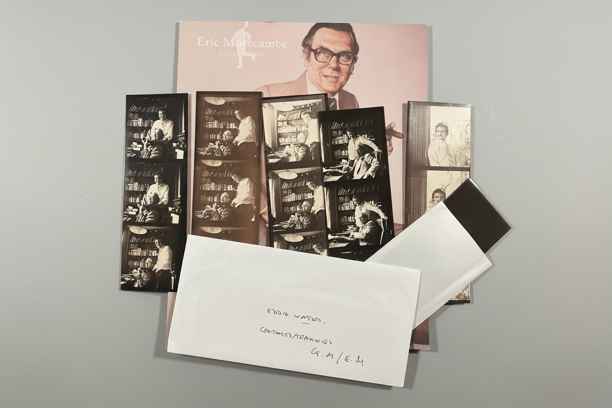 Eric Morecambe original publication photographs with negatives from his personal collection 120