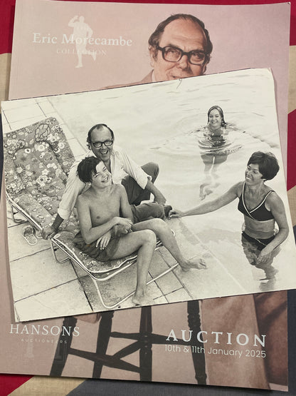 Eric Morecambe large original photograph around family pool  from personal collection 137