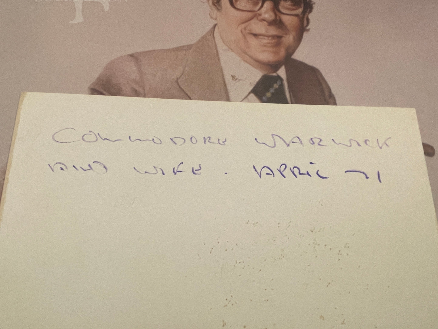 Eric Morecambe original photograph on QE2 from personal collection 143