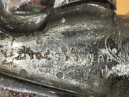 Early Jaguar Bonnet Mascot – Wilmot Breeden Leaping Cat Chrome Emblem (7/10091/1)