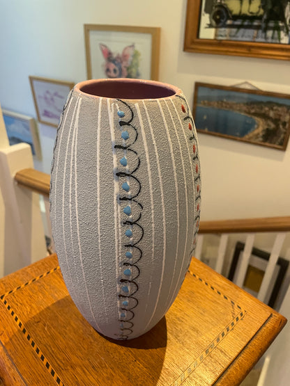 Vintage Italian Studio Pottery Vase by Fratelli Fanciullacci – Mid-Century Abstract Textured Form (c.1960s)