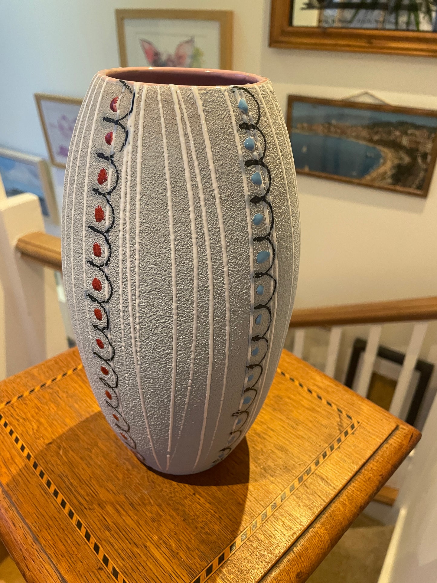 Vintage Italian Studio Pottery Vase by Fratelli Fanciullacci – Mid-Century Abstract Textured Form (c.1960s)