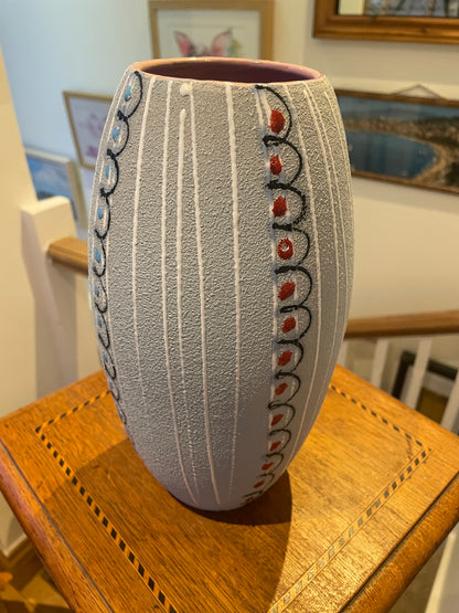 Vintage Italian Studio Pottery Vase by Fratelli Fanciullacci – Mid-Century Abstract Textured Form (c.1960s)