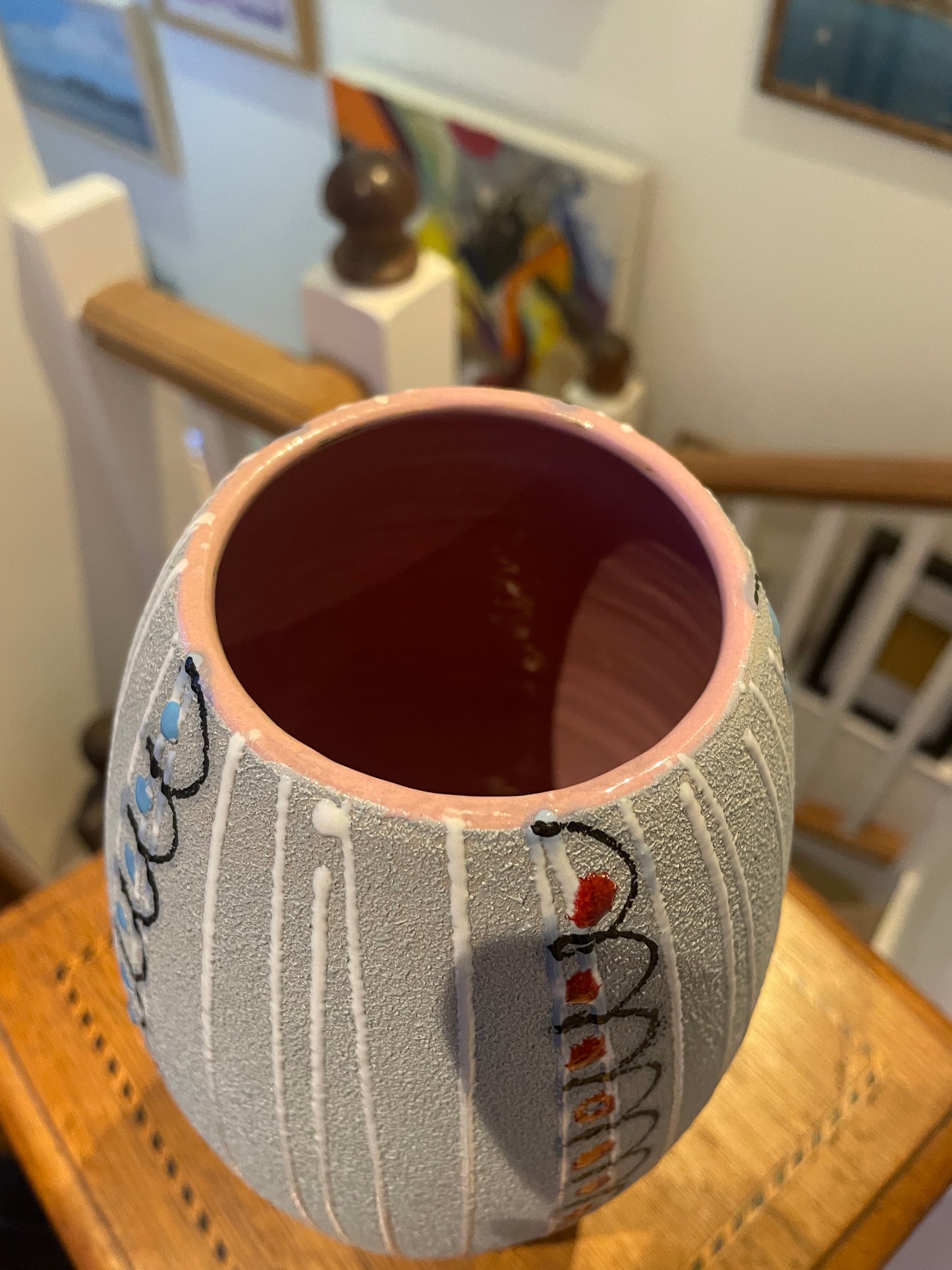 Vintage Italian Studio Pottery Vase by Fratelli Fanciullacci – Mid-Century Abstract Textured Form (c.1960s)