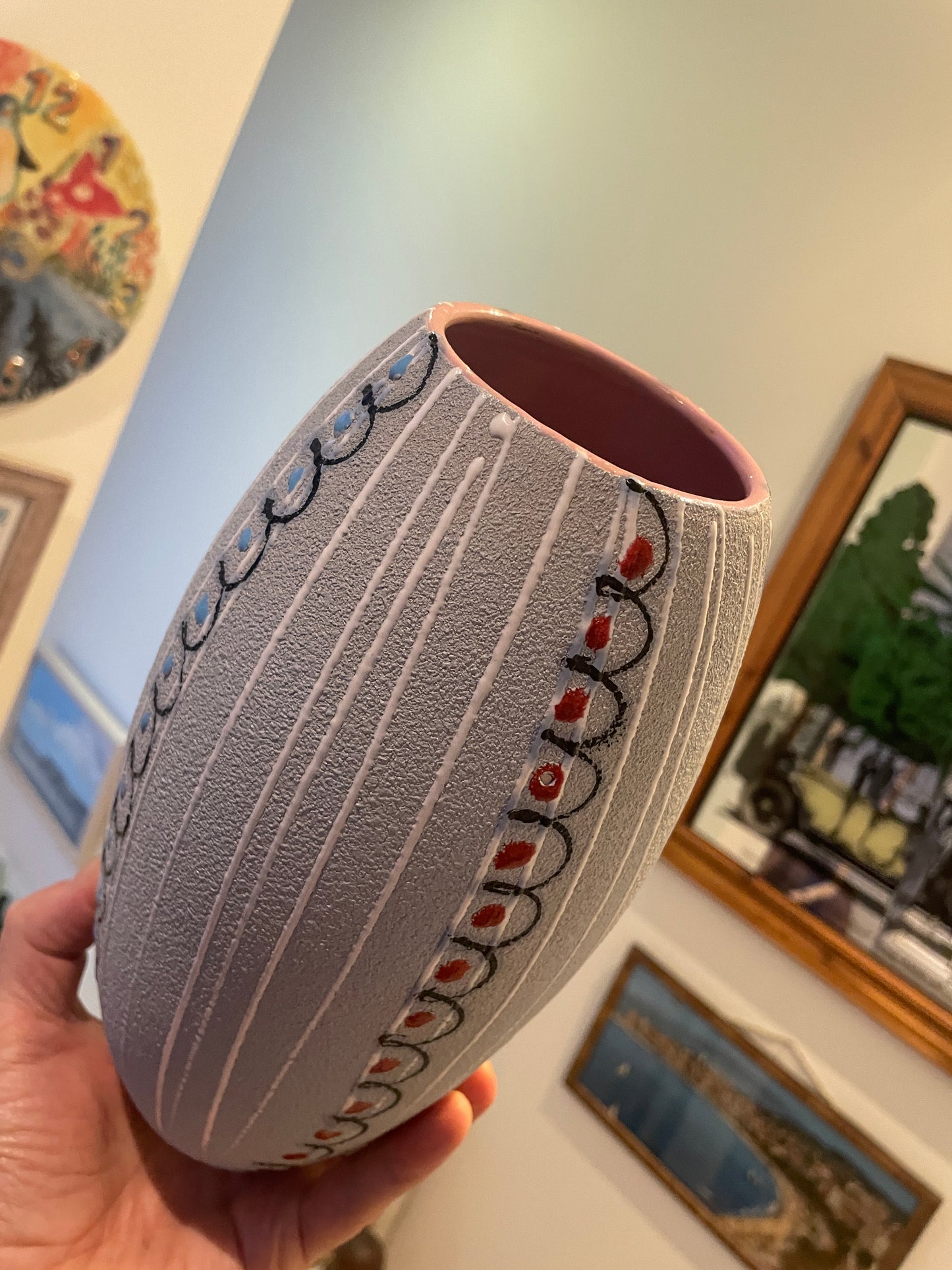 Vintage Italian Studio Pottery Vase by Fratelli Fanciullacci – Mid-Century Abstract Textured Form (c.1960s)