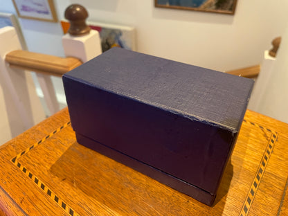 Vintage Ronson Varaflame Table Lighter – Gold Tone Mid Century Desk Lighter with Box (c.1960s)