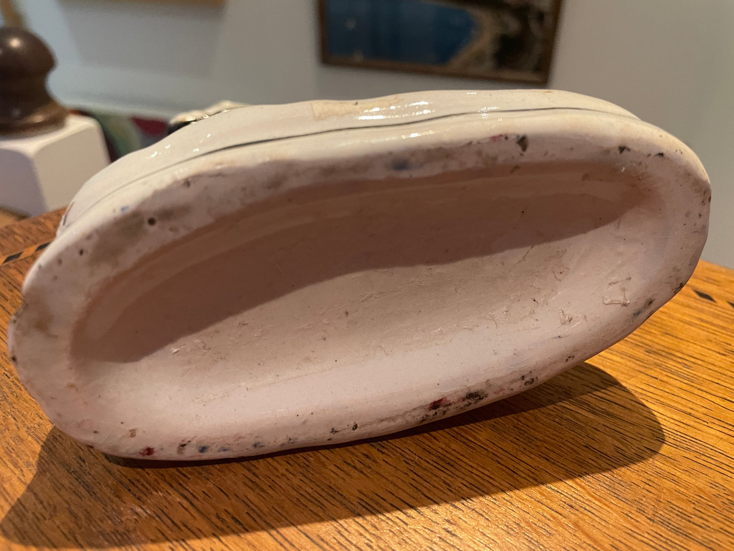 Antique Staffordshire Style Zebra Figure – Hand Painted Ceramic Animal Ornament (c. late 19th Century)