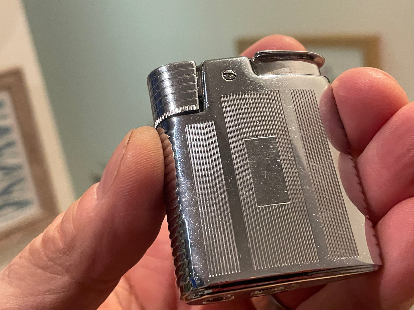 Vintage Ronson Gas Lighter with Original Ronson Petrol Service Outfit – Made in England (c.1950s)