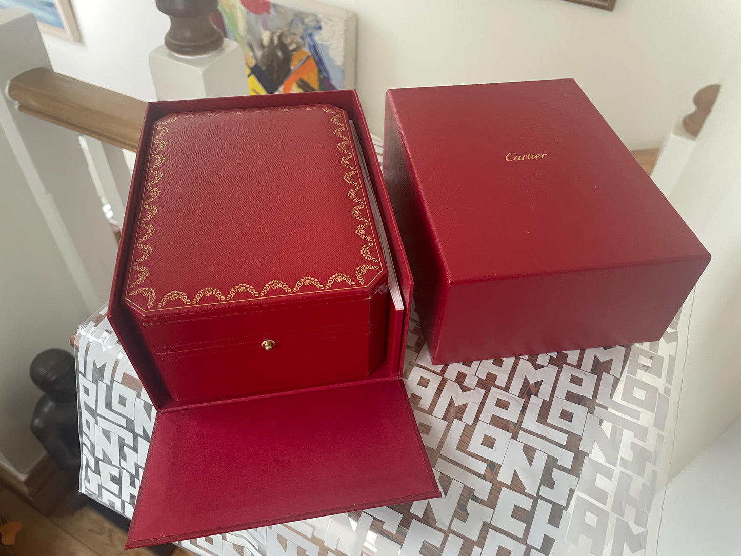 Vintage Cartier Nécessaires à Parfum – Blue Dots Lacquer Refillable Perfume Case with Two 30ml Bottles & Original Boxes (France)