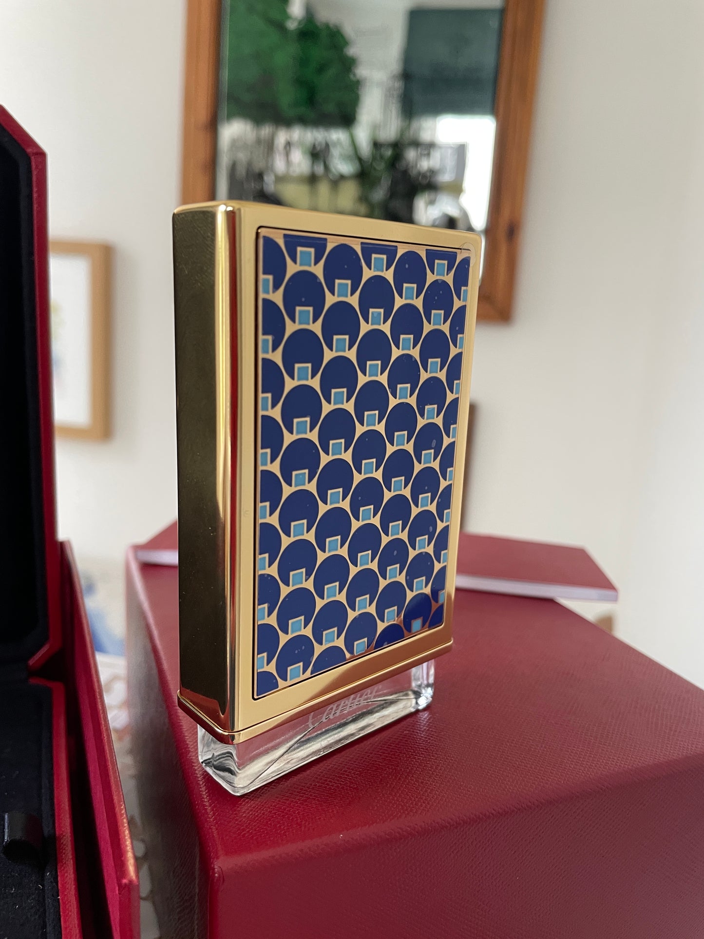 Vintage Cartier Nécessaires à Parfum – Blue Dots Lacquer Refillable Perfume Case with Two 30ml Bottles & Original Boxes (France)