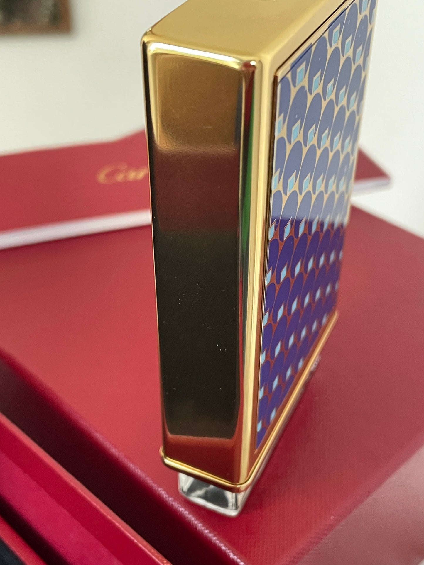 Vintage Cartier Nécessaires à Parfum – Blue Dots Lacquer Refillable Perfume Case with Two 30ml Bottles & Original Boxes (France)