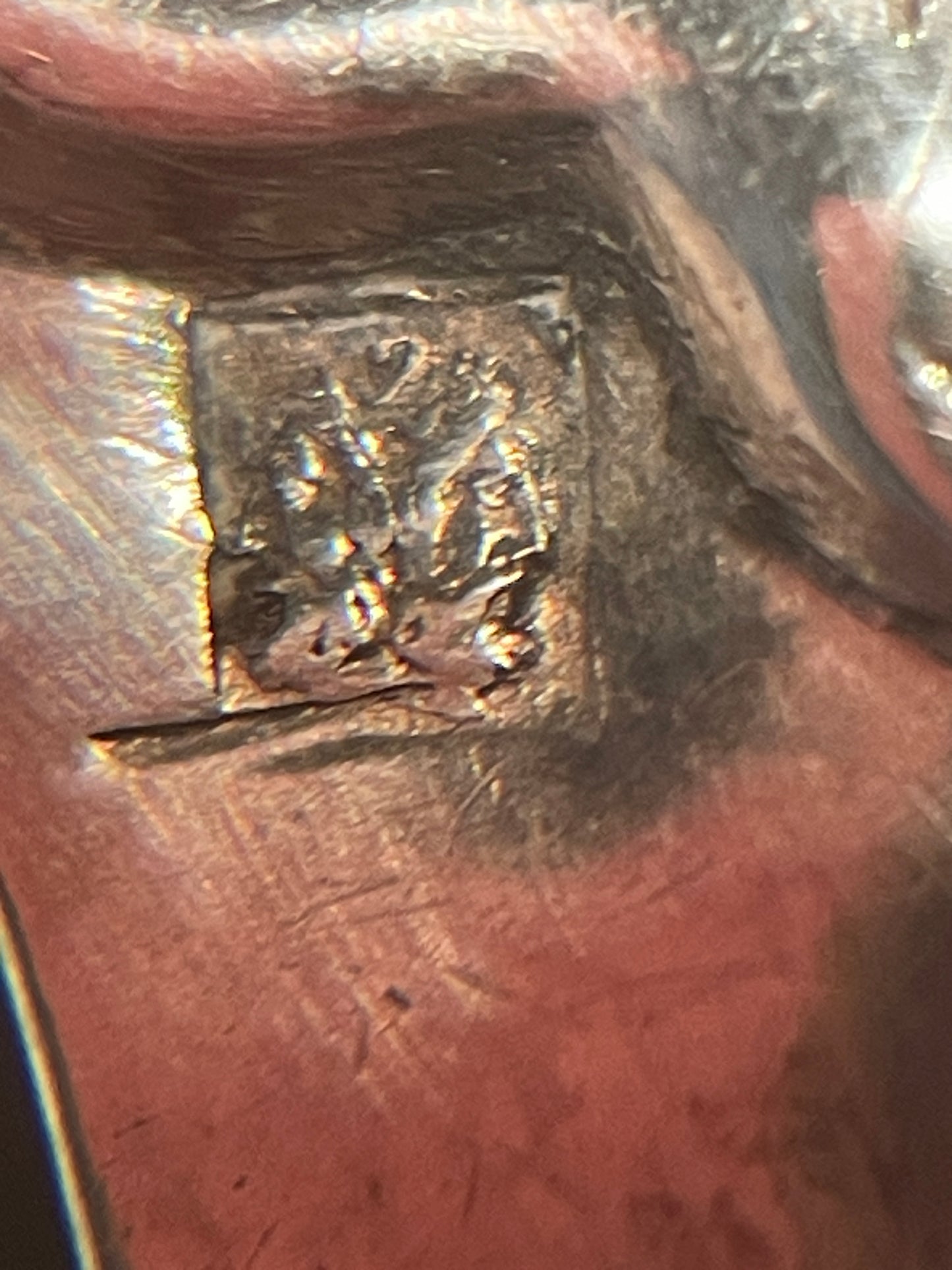 Antique Continental Silver Sugar Tongs – Rococo Revival Figural Decoration with Monogram (c.1900)