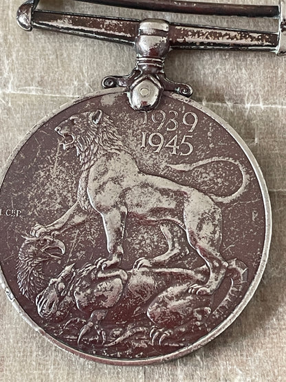 WWII British Campaign Medals Group – 1939–45 Star, Defence Medal & War Medal, Boxed & Named