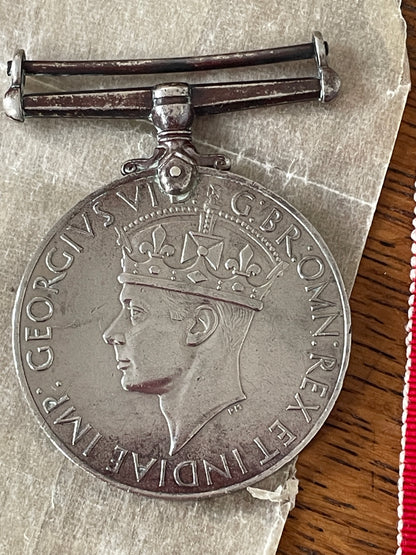 WWII British Campaign Medals Group – 1939–45 Star, Defence Medal & War Medal, Boxed & Named