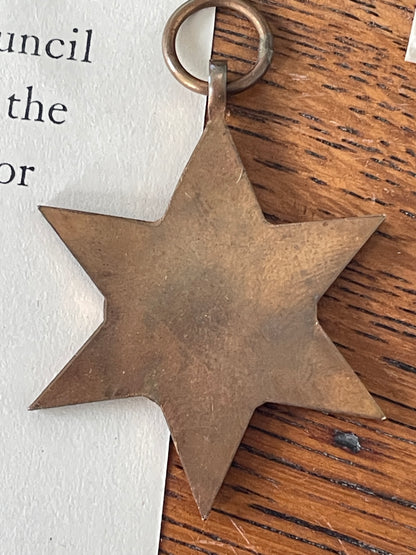 WWII British Campaign Medals Group – 1939–45 Star, Defence Medal & War Medal, Boxed & Named