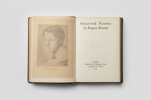 Antique English Poetry Book – Rupert Brooke Selected Poems Fifth Impression (1920)