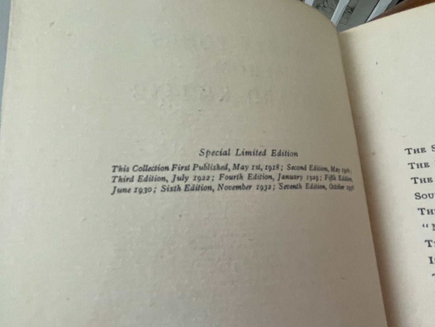 Antique Hardback Poetry Book – Twenty Poems from Rudyard Kipling Special Limited Edition, Kipling Memorial Fund Banquet (1937)