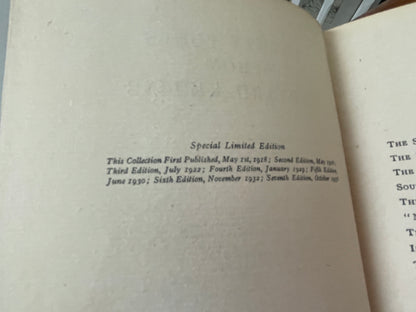 Antique Hardback Poetry Book – Twenty Poems from Rudyard Kipling Special Limited Edition, Kipling Memorial Fund Banquet (1937)