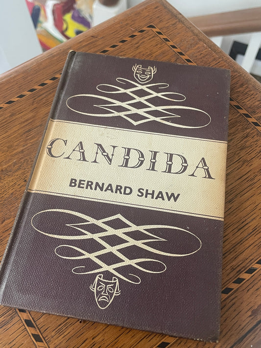 Mid-Century Annotated Hardback of Candida by Bernard Shaw – 1956 Longmans Edition with Extensive Scholarly Manuscript Notes