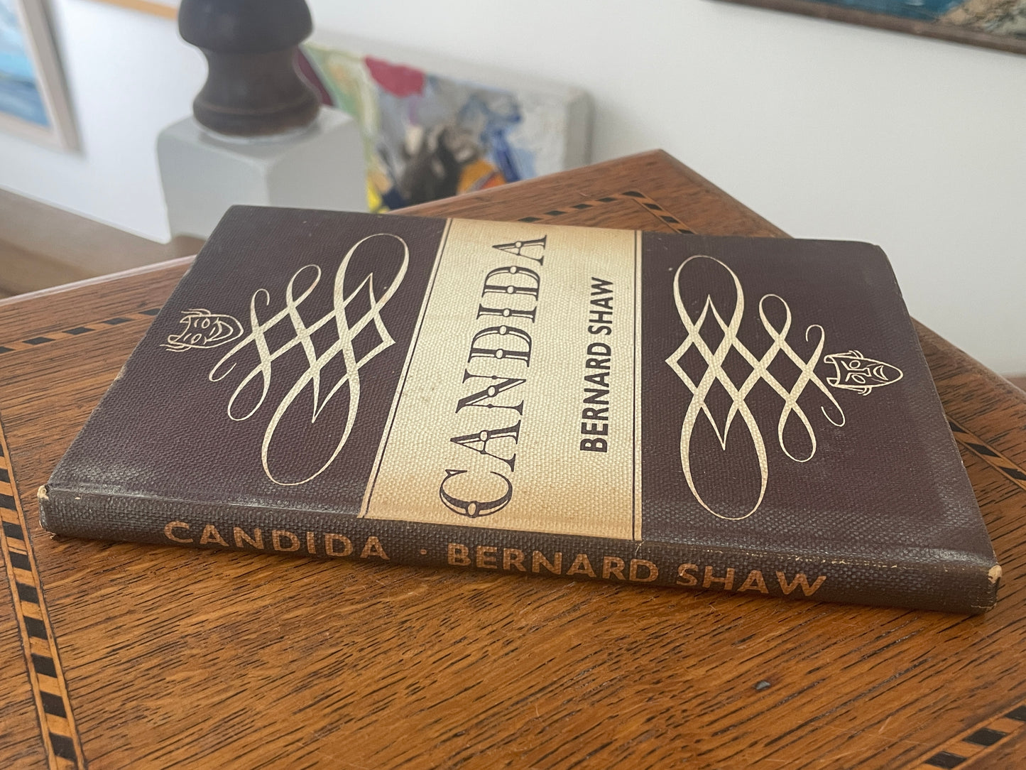 Mid-Century Annotated Hardback of Candida by Bernard Shaw – 1956 Longmans Edition with Extensive Scholarly Manuscript Notes