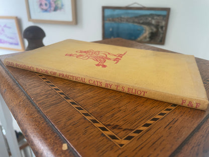 Vintage Old Possum’s Book of Practical Cats by T. S. Eliot – Faber & Faber Hardback, Wartime Impression with Inscription (1943)