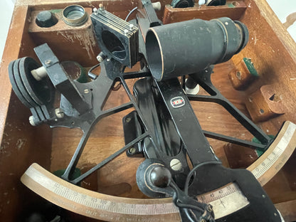 Kelvin Hughes Class A Marine Sextant – National Physical Laboratory Certified, Boxed (1967)