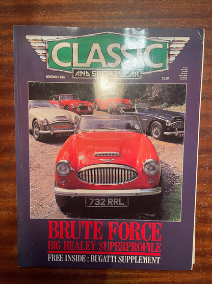 Vintage Classic & Sportscar Magazines – August & November 1987 Issues