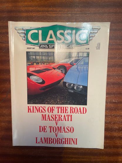 Vintage Classic & Sportscar Magazines – August & November 1987 Issues