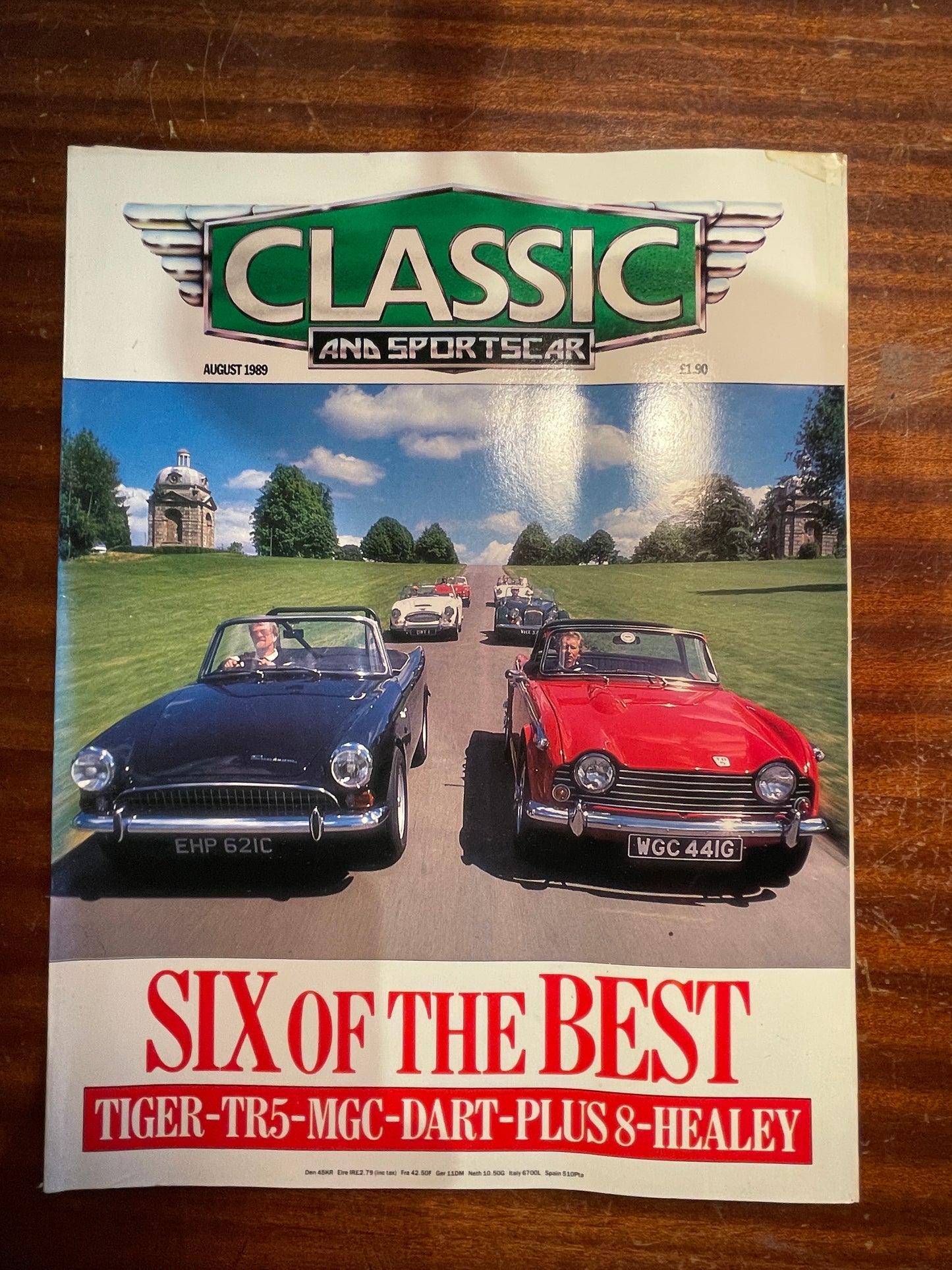 Classic & Sportscar Magazines – January, July & August 1989 (Jaguar E-Type, Aston Martin, Alfa Romeo, Rolls-Royce)