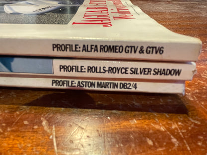 Classic & Sportscar Magazines – January, July & August 1989 (Jaguar E-Type, Aston Martin, Alfa Romeo, Rolls-Royce)