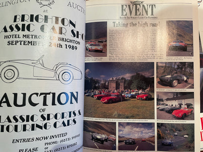 Classic & Sportscar Magazines – January, July & August 1989 (Jaguar E-Type, Aston Martin, Alfa Romeo, Rolls-Royce)