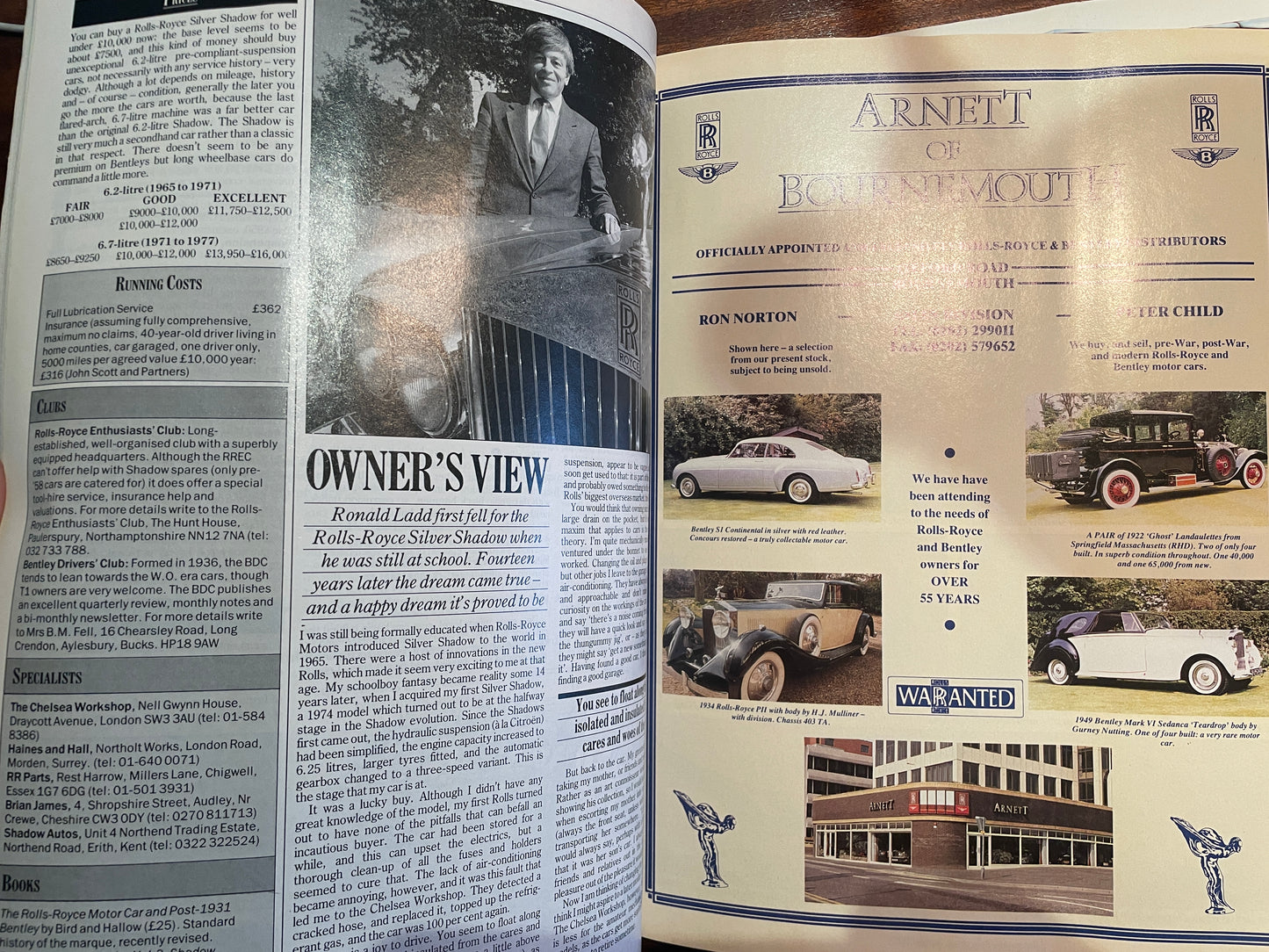 Classic & Sportscar Magazines – January, July & August 1989 (Jaguar E-Type, Aston Martin, Alfa Romeo, Rolls-Royce)