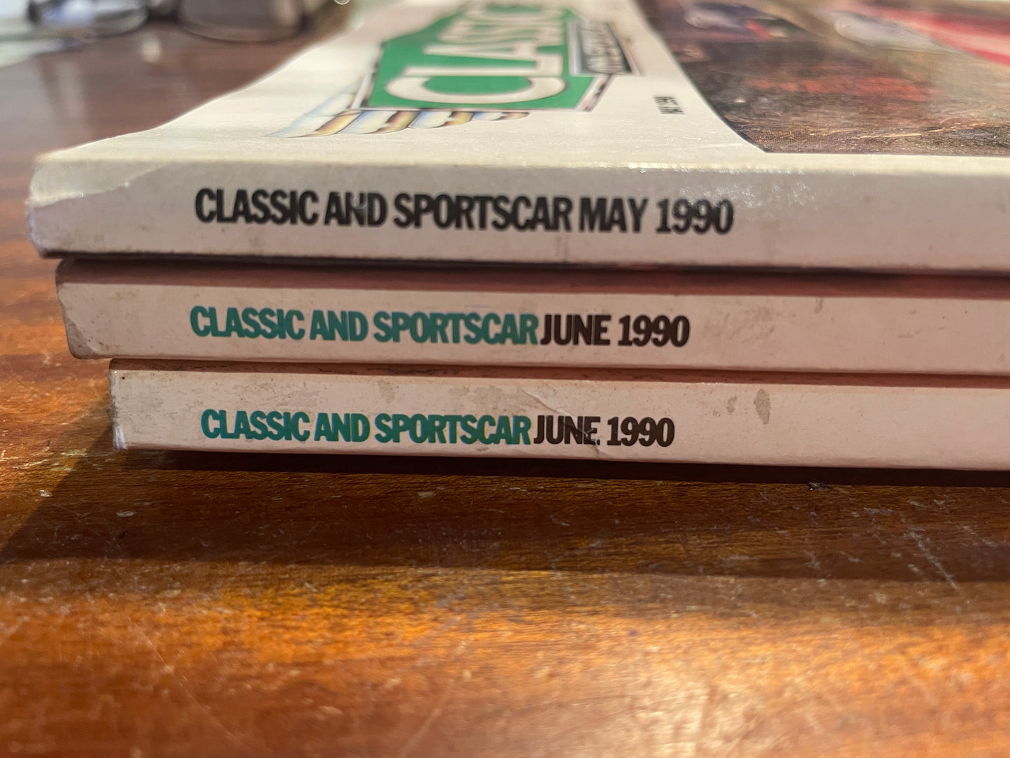 Classic & Sportscar Magazines – May & June 1990 (Jaguar E-Type, Bugatti, Alfa Romeo, Lotus)