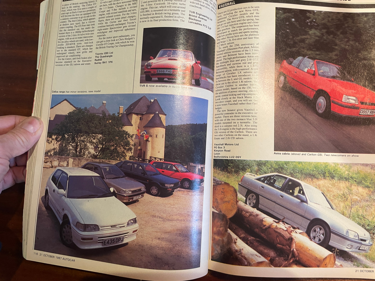 Vintage Autocar Magazine – Full Motorfair Show Guide (21 October 1987)