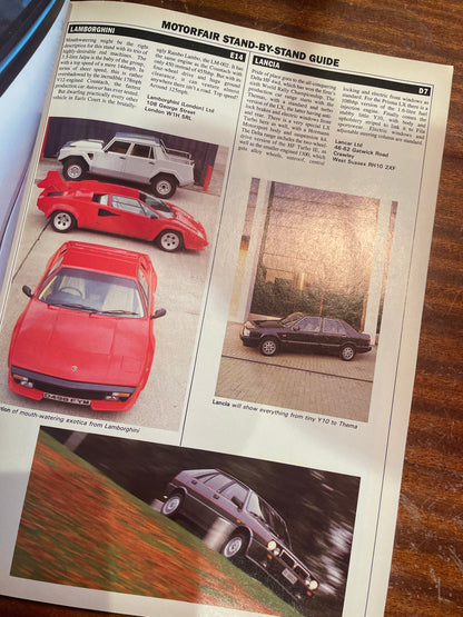 Vintage Autocar Magazine – Full Motorfair Show Guide (21 October 1987)