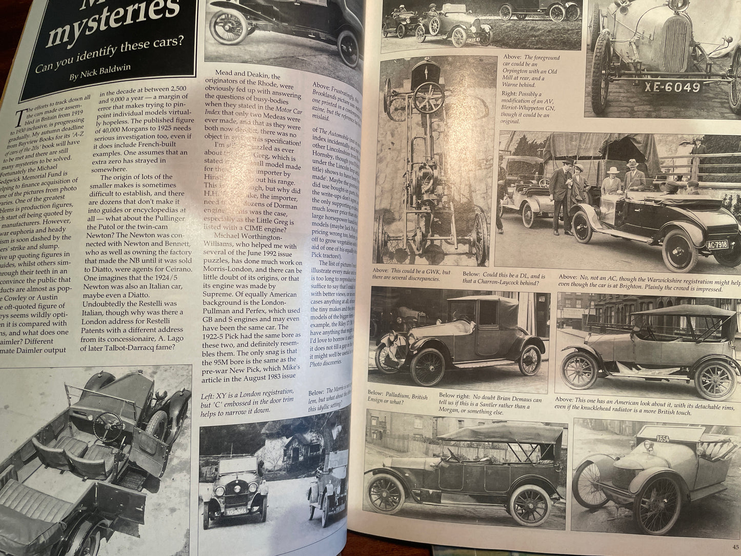 Vintage British Motoring Magazines – Classic Car & Pre-1950 Motoring Titles (1984–1993)