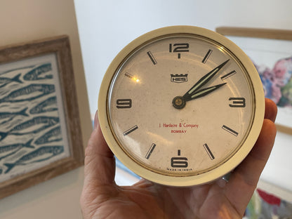 Vintage HES Wall Clock – J. Hardacre and Company Bombay Retail Dial (c.1960s–70s)