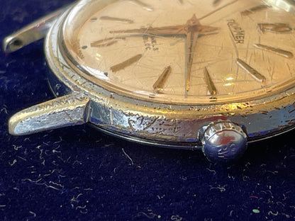 Antique working Roamer Swiss Made 17 Jewel Wristwatch – Incabloc Stainless Steel Back (c.1950s)