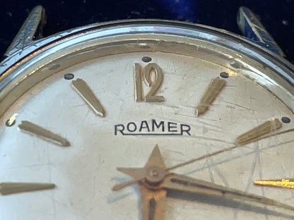 Antique working Roamer Swiss Made 17 Jewel Wristwatch – Incabloc Stainless Steel Back (c.1950s)