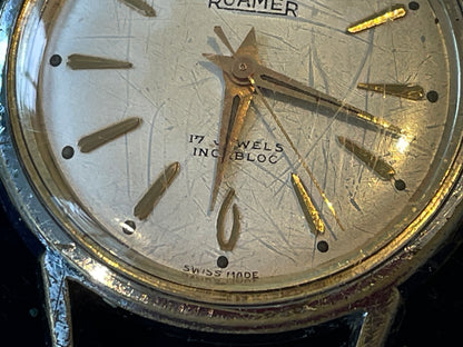 Antique working Roamer Swiss Made 17 Jewel Wristwatch – Incabloc Stainless Steel Back (c.1950s)