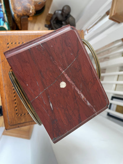 19th Century French Le Roy and Fils Marble Mantel Clock Palais Royal Paris c1850