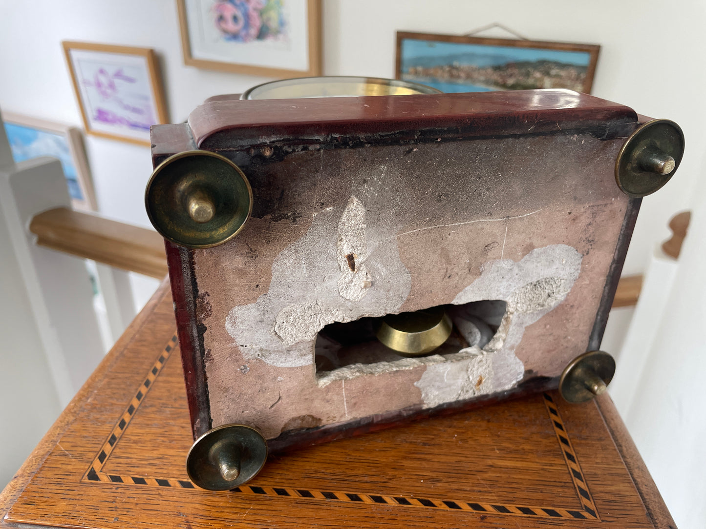 19th Century French Le Roy and Fils Marble Mantel Clock Palais Royal Paris c1850