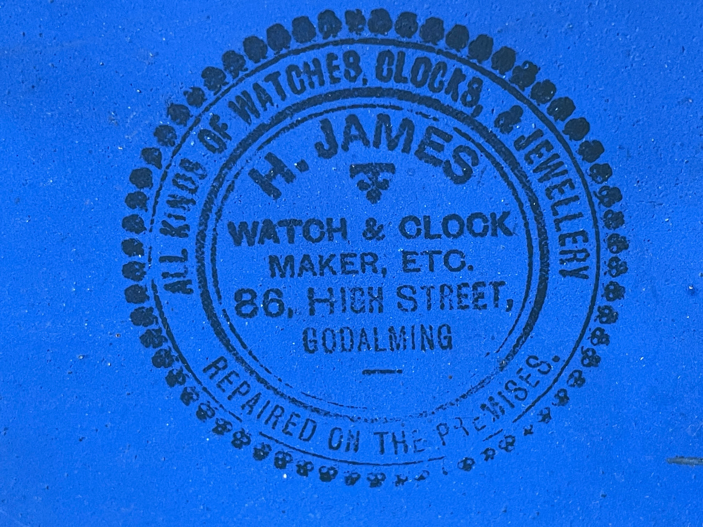 Antique American Waterbury Steeple Mantel Clock – H. James of Godalming Retailer Dial (c.1880–1895)