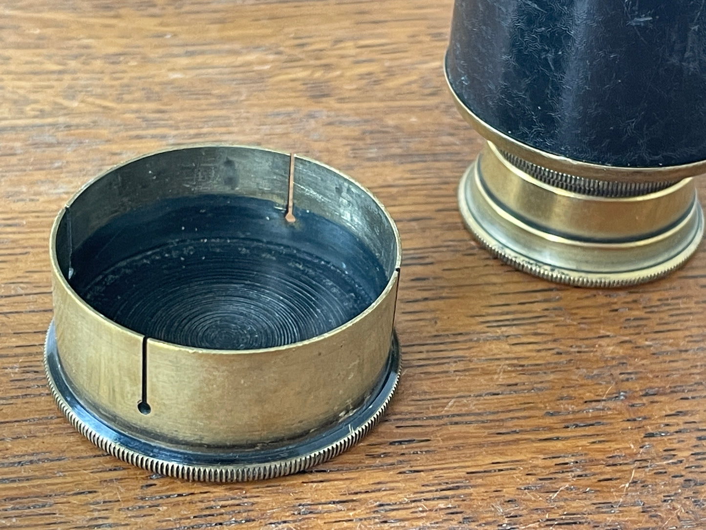 Vintage British Brass Telescopic Monocular – Falcon 22x Enbeeco London with Textured Resin Grip (c.1950–1970)