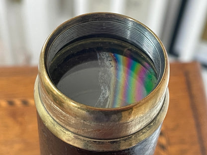 Vintage British Brass Telescopic Monocular – Falcon 22x Enbeeco London with Textured Resin Grip (c.1950–1970)